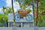 Look for our whimsical bike at the gated entrance
